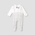 Giggles Panelled Collared Closed Feet Sleepsuit with Long Sleeves - image 1