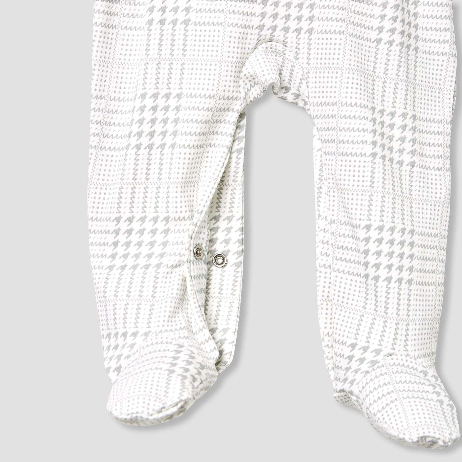 Giggles Panelled Collared Closed Feet Sleepsuit with Long Sleeves - image 8