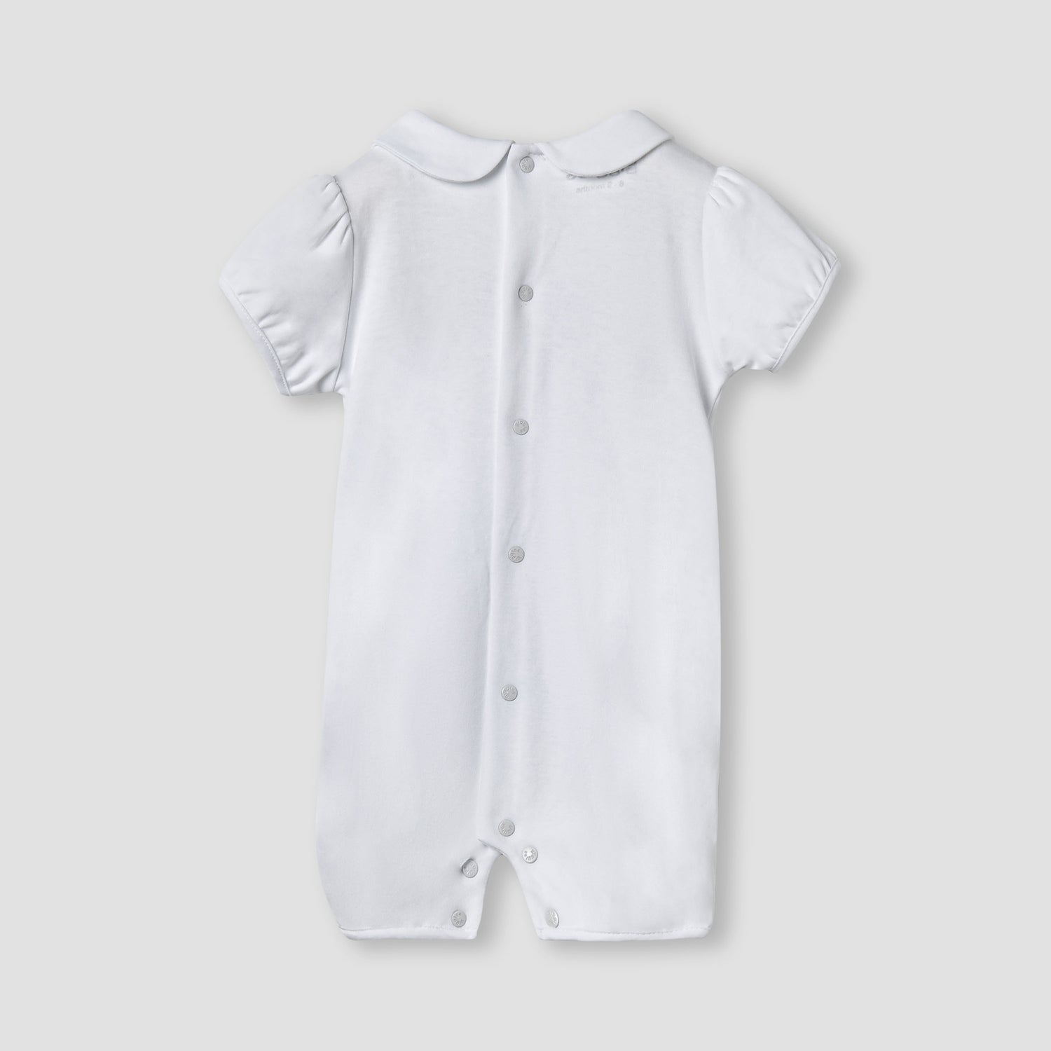 Giggles Printed Romper with Overlay and Short Sleeves