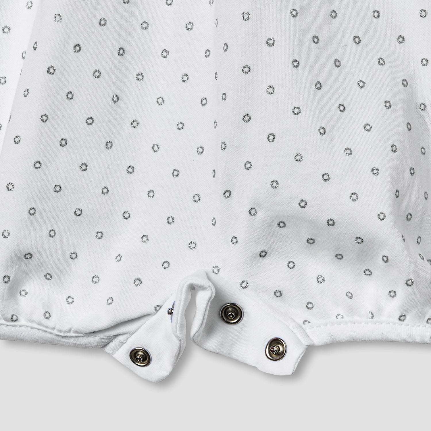 Giggles Printed Romper with Overlay and Short Sleeves