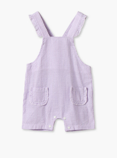 Giggles Crew Short Sleeves Top and Dungaree Set with Stripes-baby-girls-clothing-setsandcoords-image-4