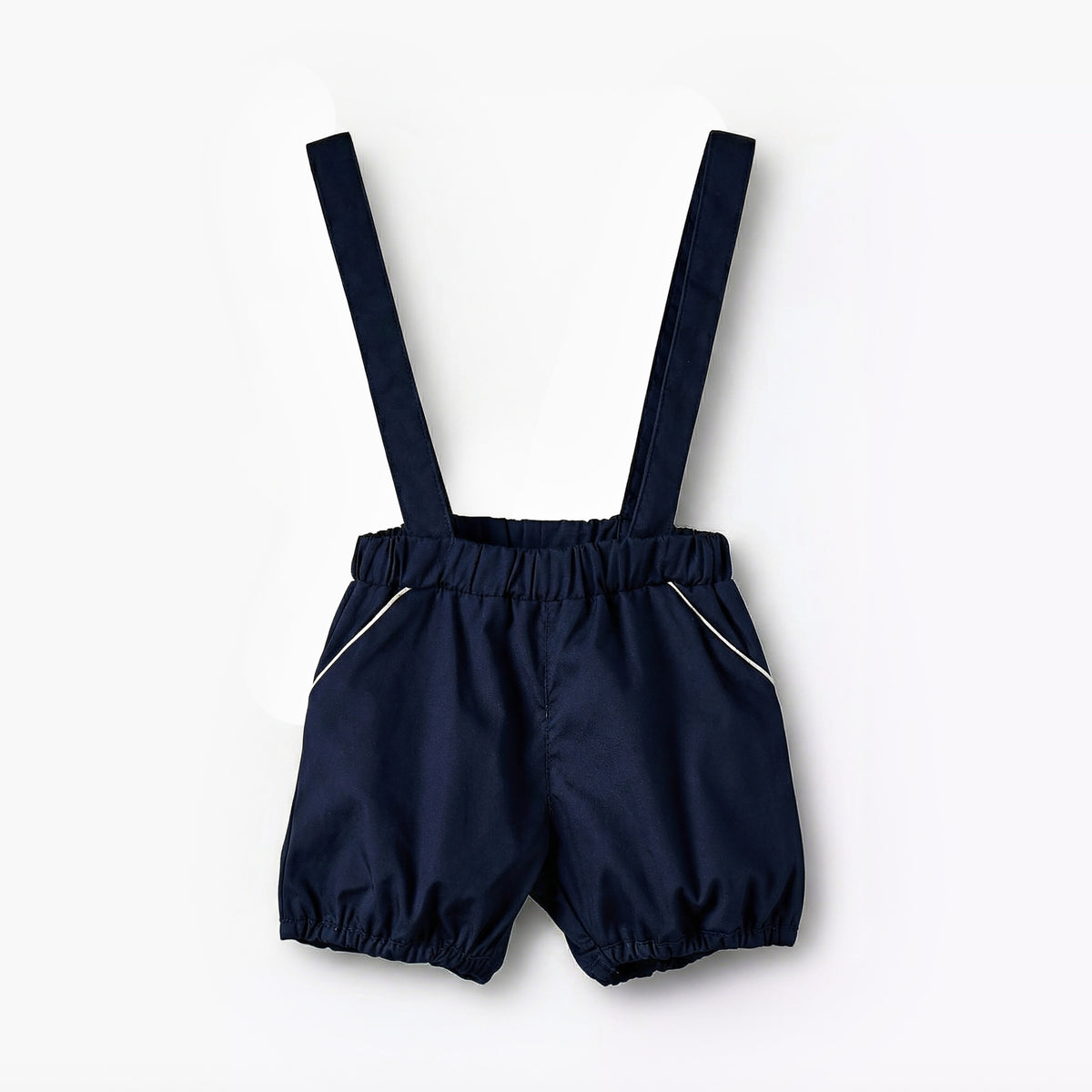 Giggles Collared Neck Short Sleeve T-shirt and Dungaree Set with Pockets
