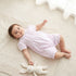 Giggles Collared Short Sleeves Romper with Snap Button Closure - Pink / 12-18 mths