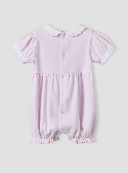 Giggles Collared Short Sleeves Romper with Snap Button Closure-baby-girls-clothing-rompers-image-3