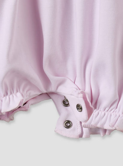 Giggles Collared Short Sleeves Romper with Snap Button Closure-baby-girls-clothing-rompers-image-5