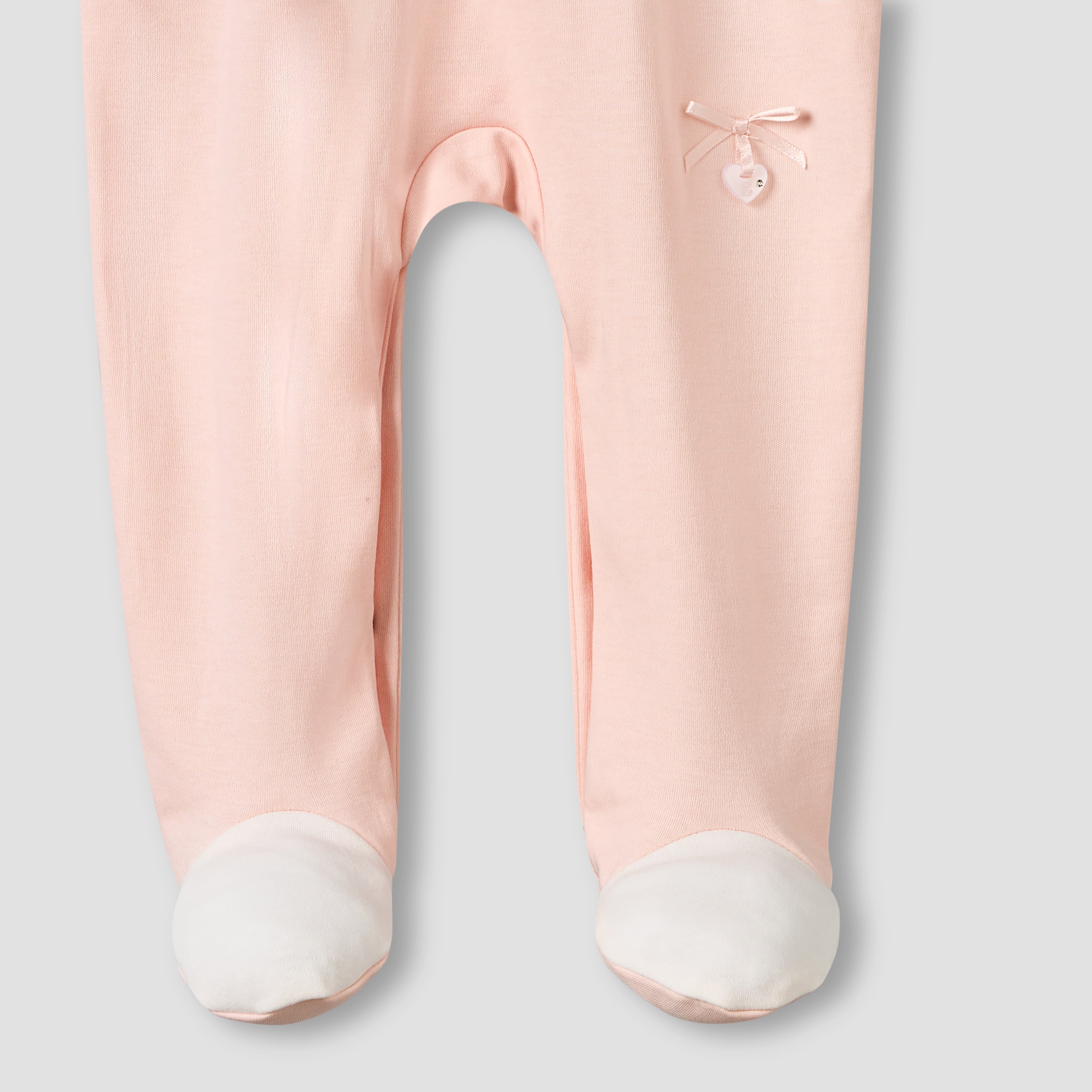 Giggles Peter Pan Collar Long Sleeves Sleepsuit with Pintuck Detail