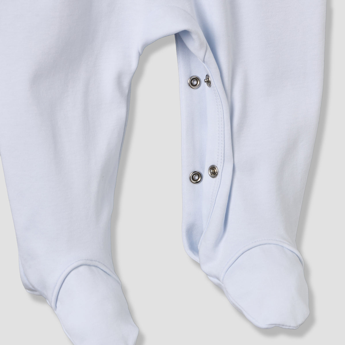 Giggles Cotton Peter Pan Collar Long Sleeves Sleepsuit with Teddy Bear Embroidery