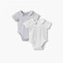 Pack of 2 Giggles Cotton Collared Short Sleeves Bodysuit with Snap Button Closure
