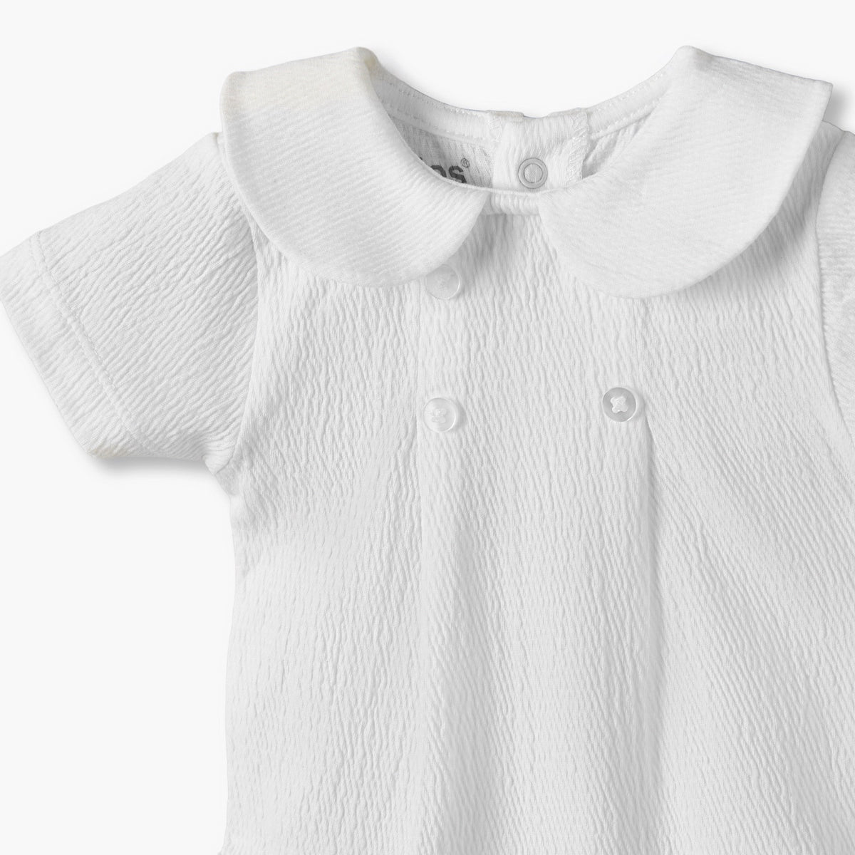 Pack of 2 Giggles Cotton Collared Short Sleeves Bodysuit with Snap Button Closure