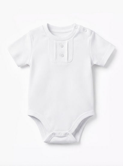 Pack of 2 Giggles Round Neck Short Sleeve Bodysuit with Snap Button Closure-baby-boys-clothing-multipacks-image-3
