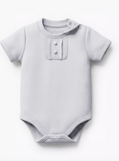Pack of 2 Giggles Round Neck Short Sleeve Bodysuit with Snap Button Closure-baby-boys-clothing-multipacks-image-4