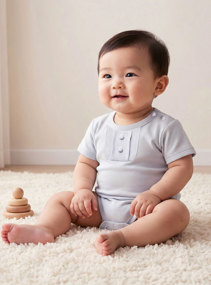 Pack of 2 Giggles Round Neck Short Sleeve Bodysuit with Snap Button Closure-baby-boys-clothing-multipacks-image-2