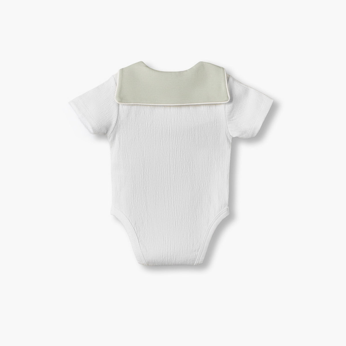 Pack of 2 Giggles Sailor Collar Short Sleeves Bodysuit with Textured Design