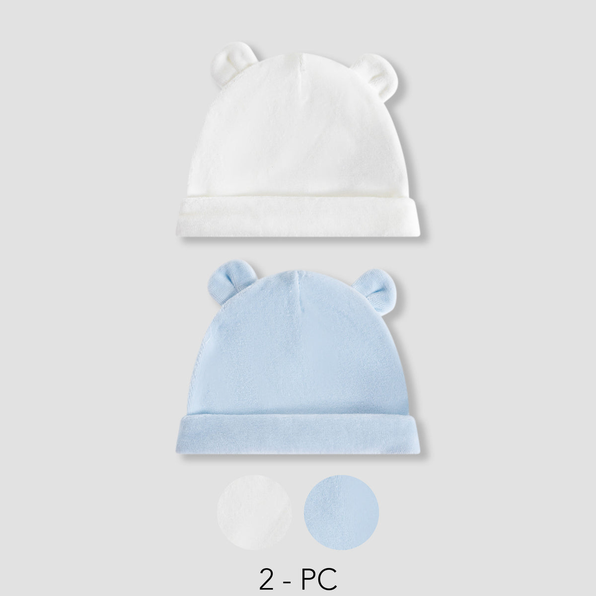 Juniors Baby Cap with Ear Detail - Set of 2