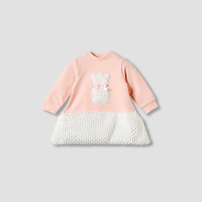 Giggles Girls Dress with Stockings - Long Sleeves - Round Neck