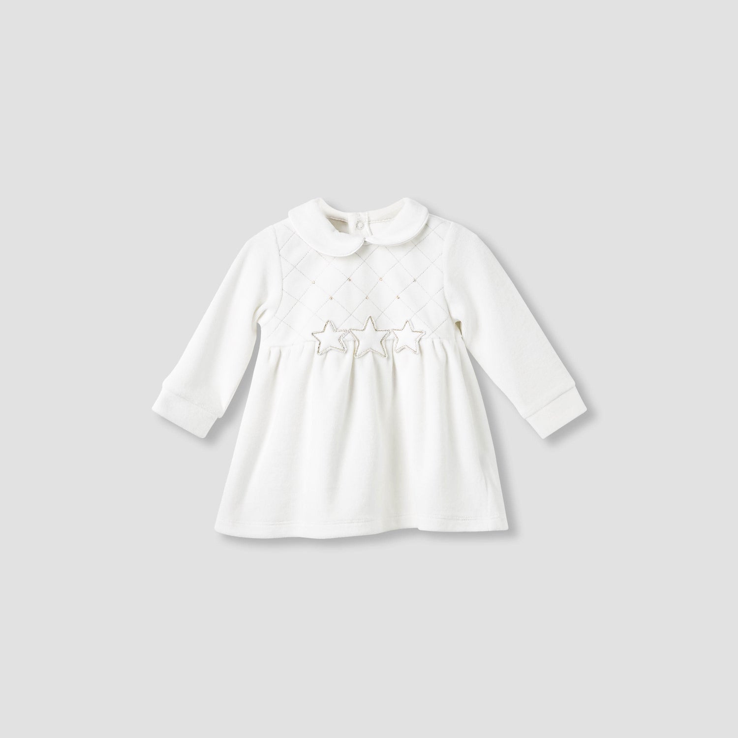 Giggles Girls Dress with Stockings - Long Sleeves - Peter Pan Collar