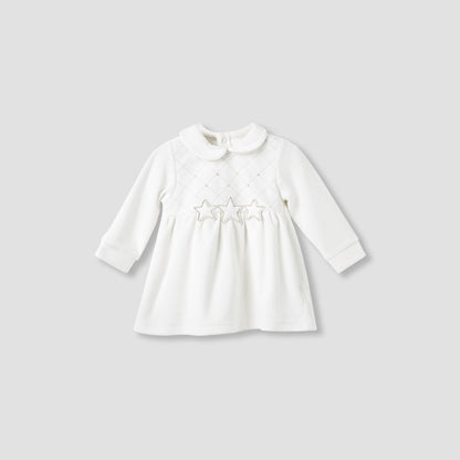 Giggles Girls Dress with Stockings - Long Sleeves - Peter Pan Collar