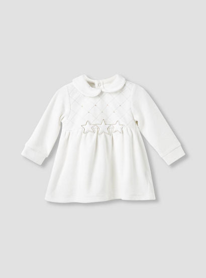 Giggles Girls Dress with Stockings - Long Sleeves - Peter Pan Collar-baby-girls-clothing-setsandcoords-image-2