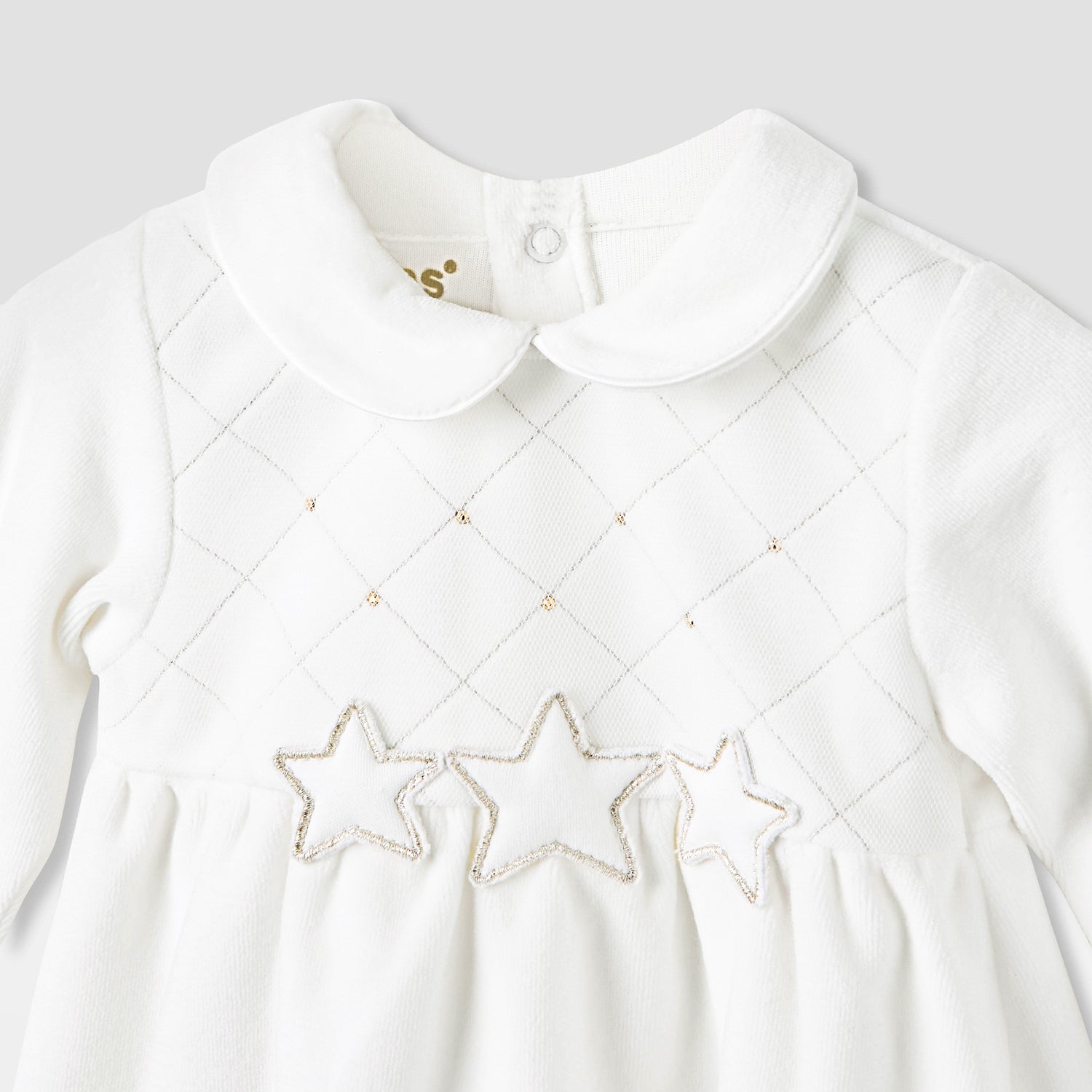 Giggles Girls Dress with Stockings - Long Sleeves - Peter Pan Collar