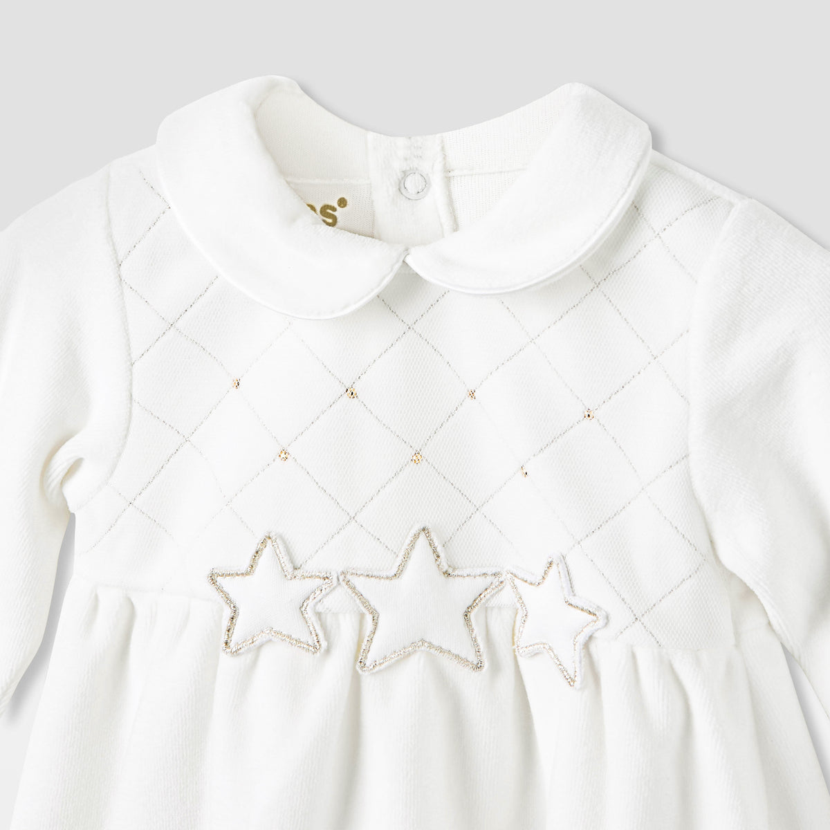 Giggles Girls Dress with Stockings - Long Sleeves - Peter Pan Collar
