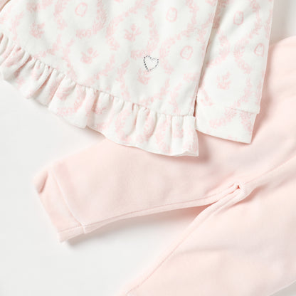 Giggles Floral Print Long Sleeves T-shirt and Pyjama Set