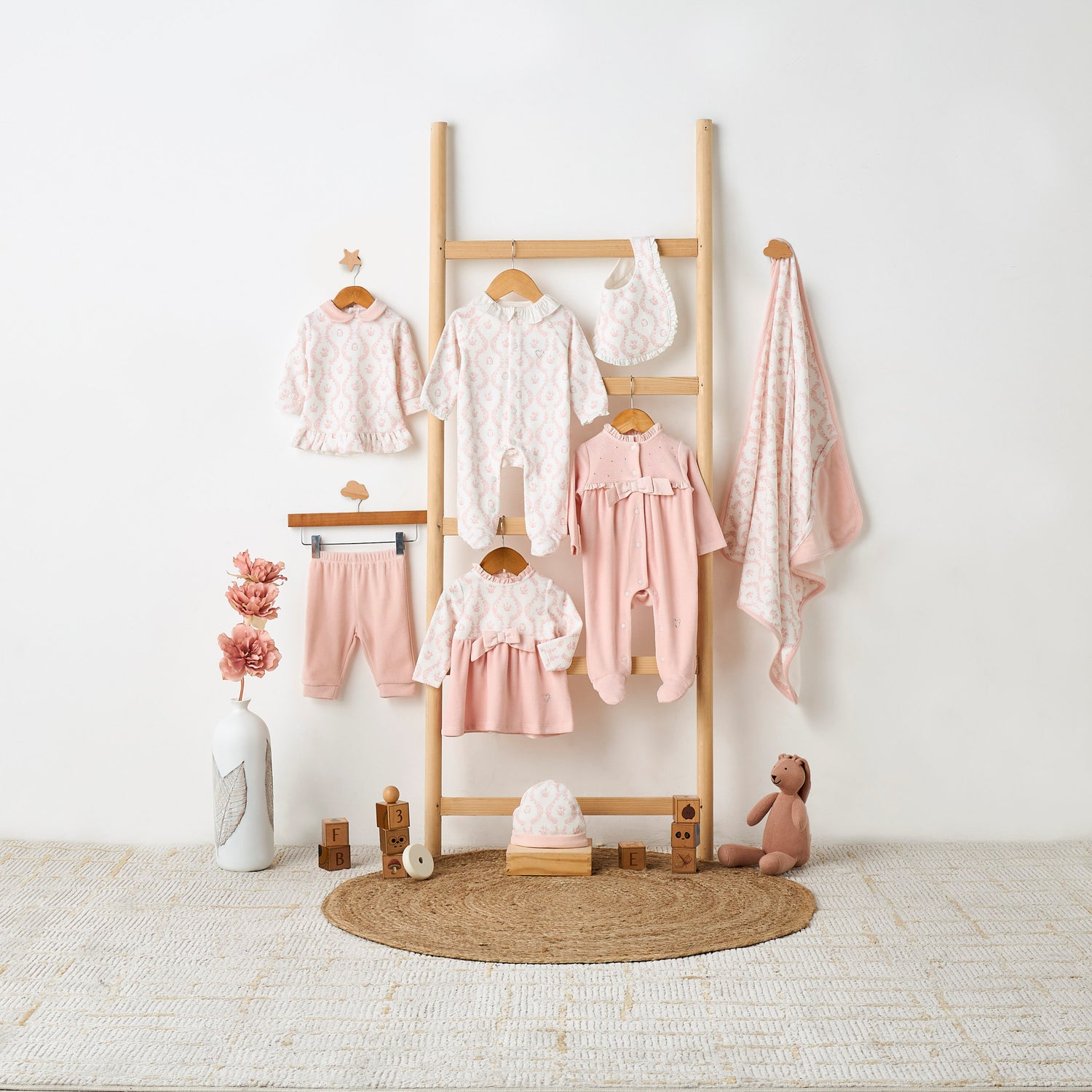 Giggles Floral Print Long Sleeves T-shirt and Pyjama Set