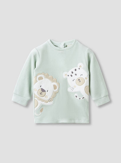 Juniors Pyjama Set with Animal Applique - Long Sleeves - Crew Neck-baby-boys-clothing-nightwear-pyjamasets-image-2