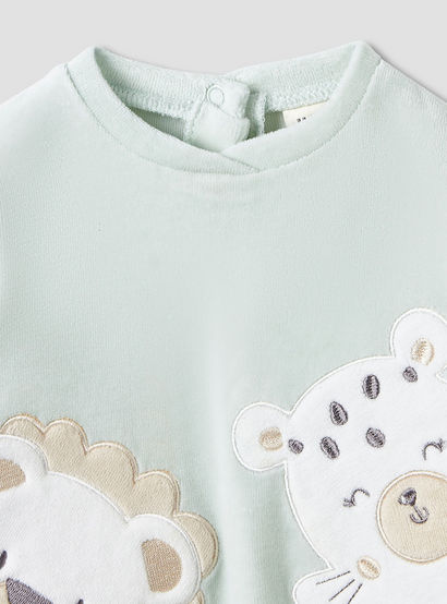Juniors Pyjama Set with Animal Applique - Long Sleeves - Crew Neck-baby-boys-clothing-nightwear-pyjamasets-image-4