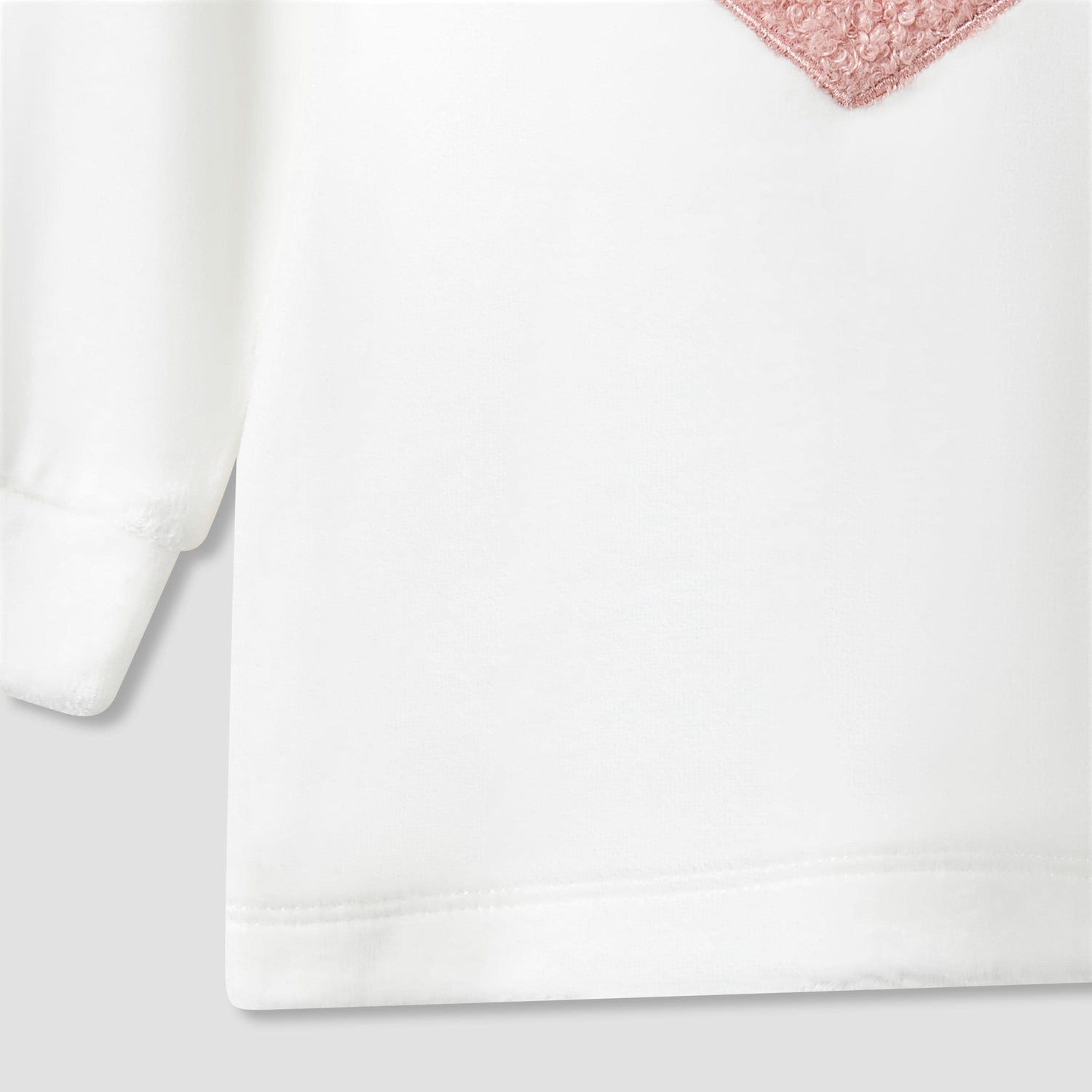 Juniors Pyjama Set with Heart Applique Detail - Long Sleeves - Collar