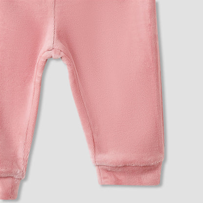 Juniors Pyjama Set with Heart Applique Detail - Long Sleeves - Collar