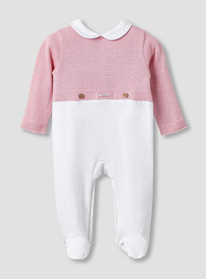 Giggles Collared Sleepsuit with Snap Button Closure - Long Sleeves-baby-girls-clothing-nightwear-sleepsuits-image-1
