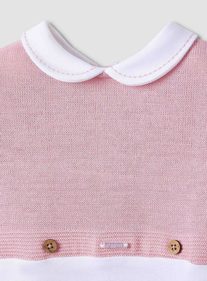 Giggles Collared Sleepsuit with Snap Button Closure - Long Sleeves-baby-girls-clothing-nightwear-sleepsuits-image-3