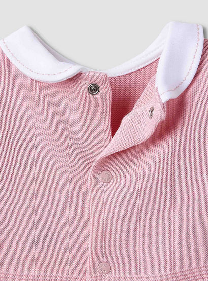 Giggles Collared Sleepsuit with Snap Button Closure - Long Sleeves-baby-girls-clothing-nightwear-sleepsuits-image-5