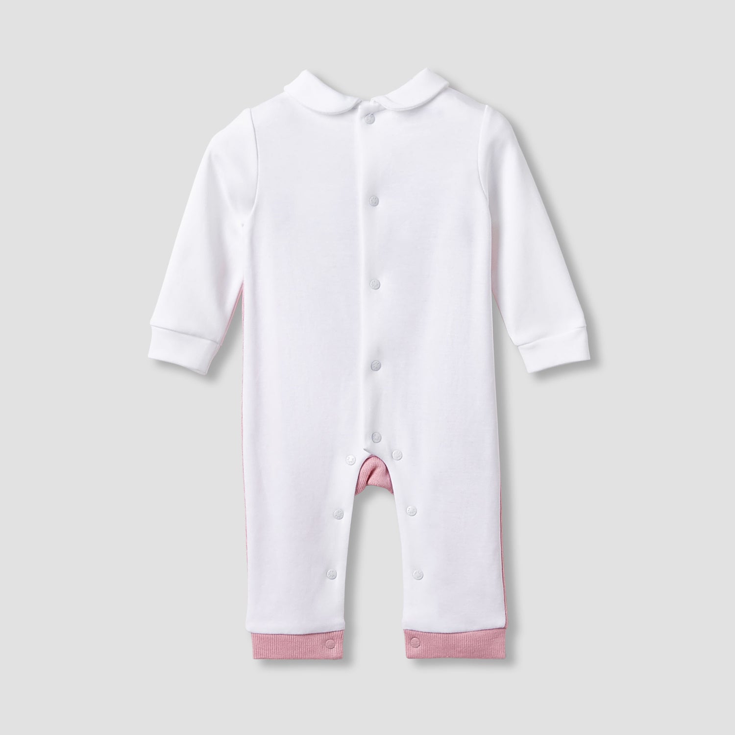 Giggles Peter Pan Collar Sleepsuit with Pocket Detail - Long Sleeves