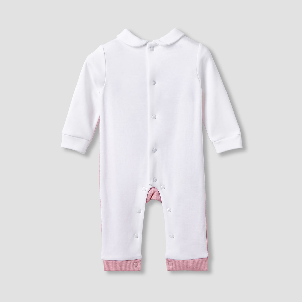 Giggles Peter Pan Collar Sleepsuit with Pocket Detail - Long Sleeves