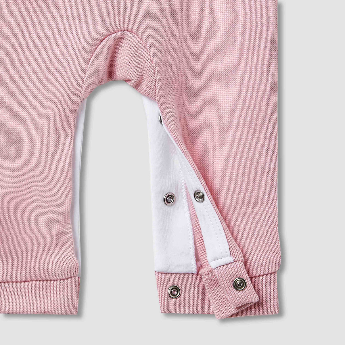 Giggles Peter Pan Collar Sleepsuit with Pocket Detail - Long Sleeves