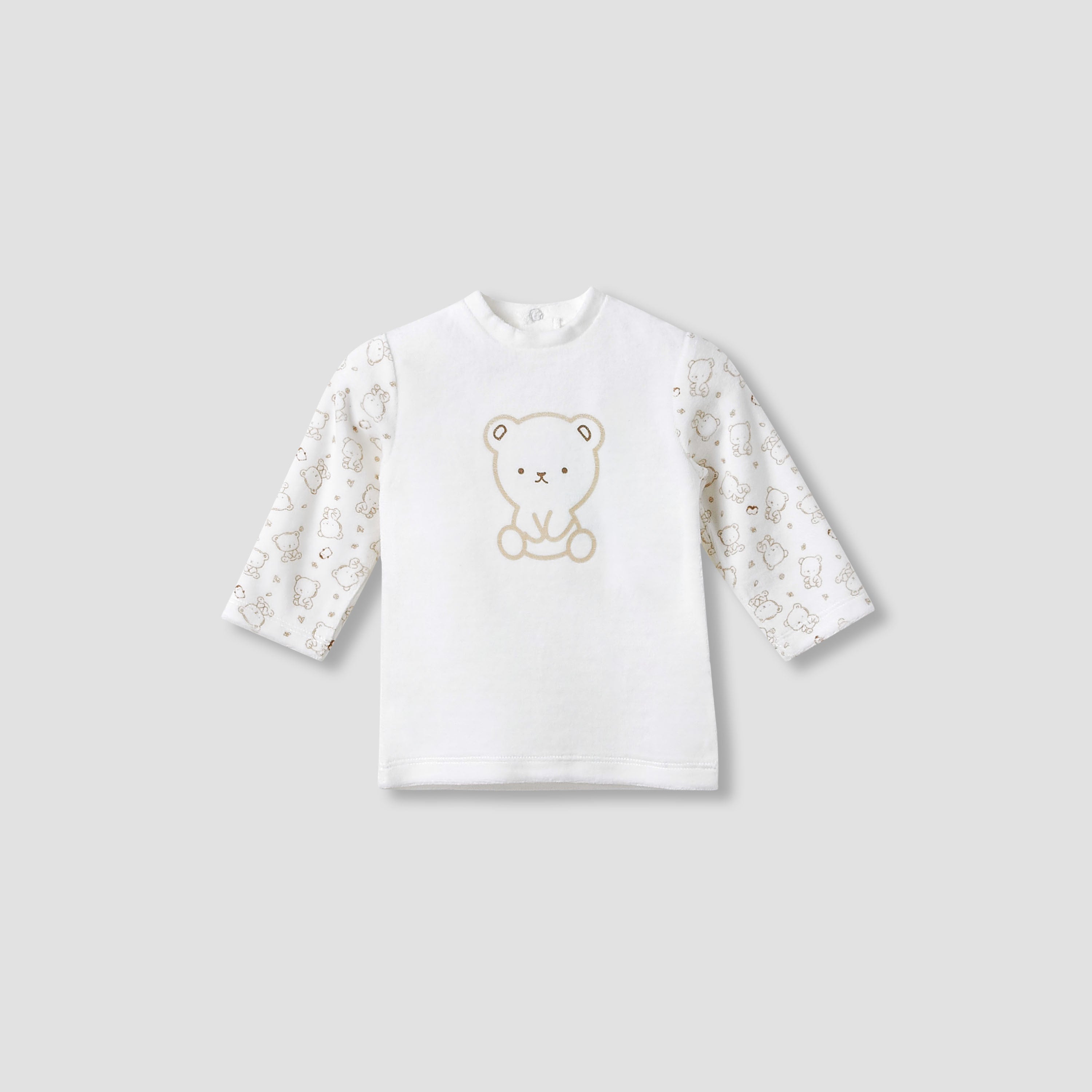 Juniors Pyjama Set with Bear Print - Long Sleeves - Crew Neck