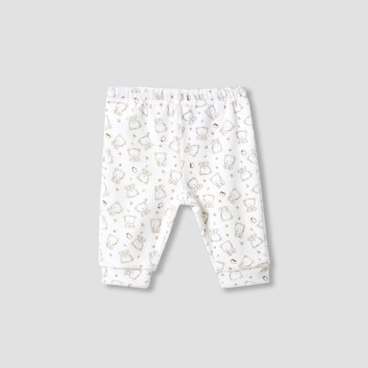 Juniors Pyjama Set with Bear Print - Long Sleeves - Crew Neck