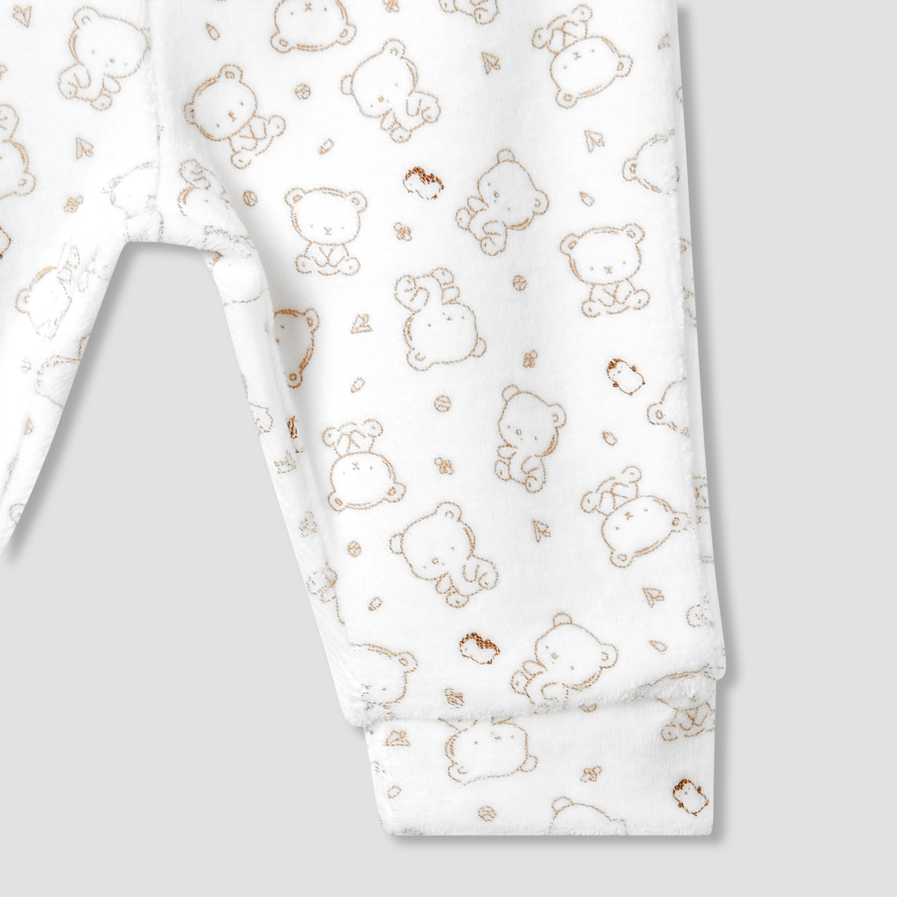 Juniors Pyjama Set with Bear Print - Long Sleeves - Crew Neck