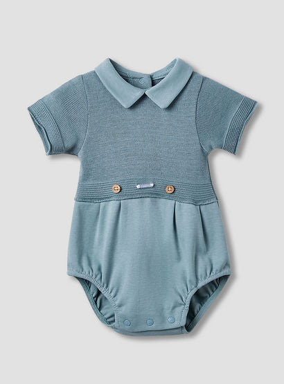 Giggles Collared Bodysuit with Snap Button Closure - Short Sleeves-baby-boys-clothing-bodysuits-image-1