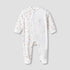 Juniors Crew Neck Sleepsuit with Giraffe Applique - Long Sleeves - White / 9-12 mths