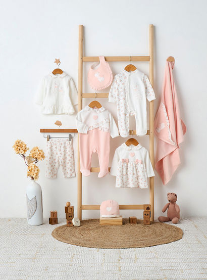 Juniors Crew Neck Sleepsuit with Giraffe Applique - Long Sleeves-baby-girls-clothing-nightwear-sleepsuits-image-5