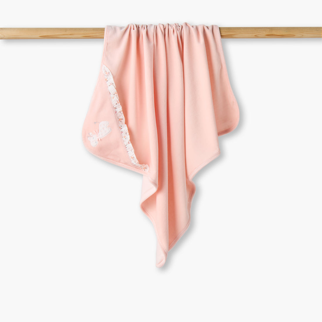 Juniors Receiving Blanket with Hood - Pink / Newborn