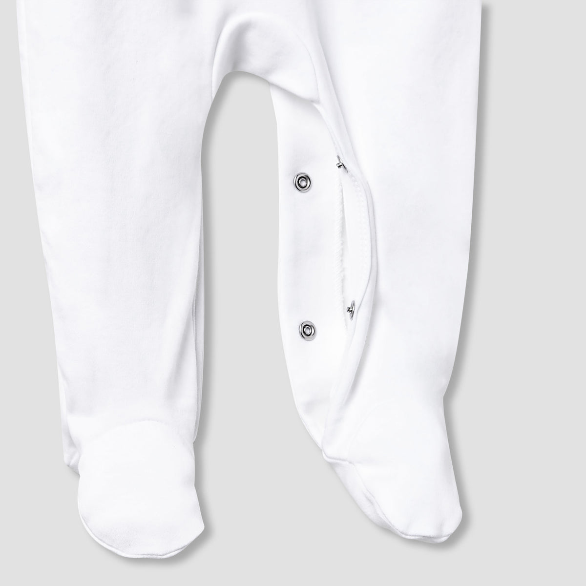 Giggles Collared Sleepsuit with Snap Button Closure - Long Sleeves