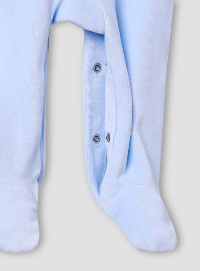 Giggles Collared Sleepsuit with Star Texture - Long Sleeves-baby-boys-clothing-nightwear-sleepsuits-image-4