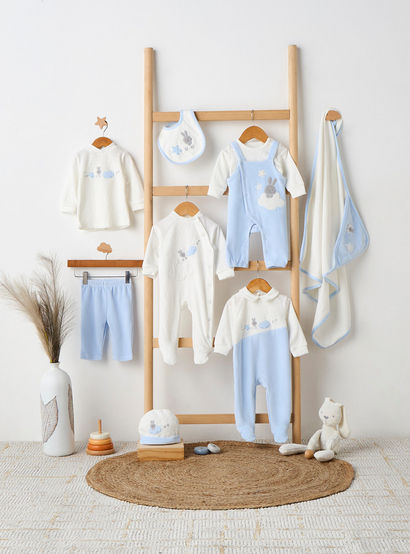Giggles Collared Sleepsuit with Star Texture - Long Sleeves-baby-boys-clothing-nightwear-sleepsuits-image-6
