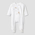 Giggles Round Neck Closed Foot Sleepsuit with Bird Applique - Long Sleeves