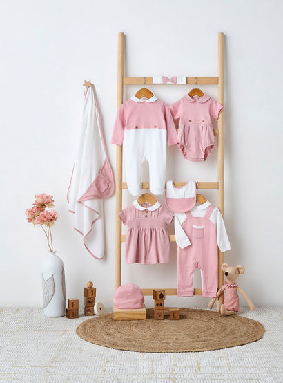 Giggles Collared Bodysuit with Snap Button Closure - Short Sleeves-baby-girls-clothing-bodysuits-image-6