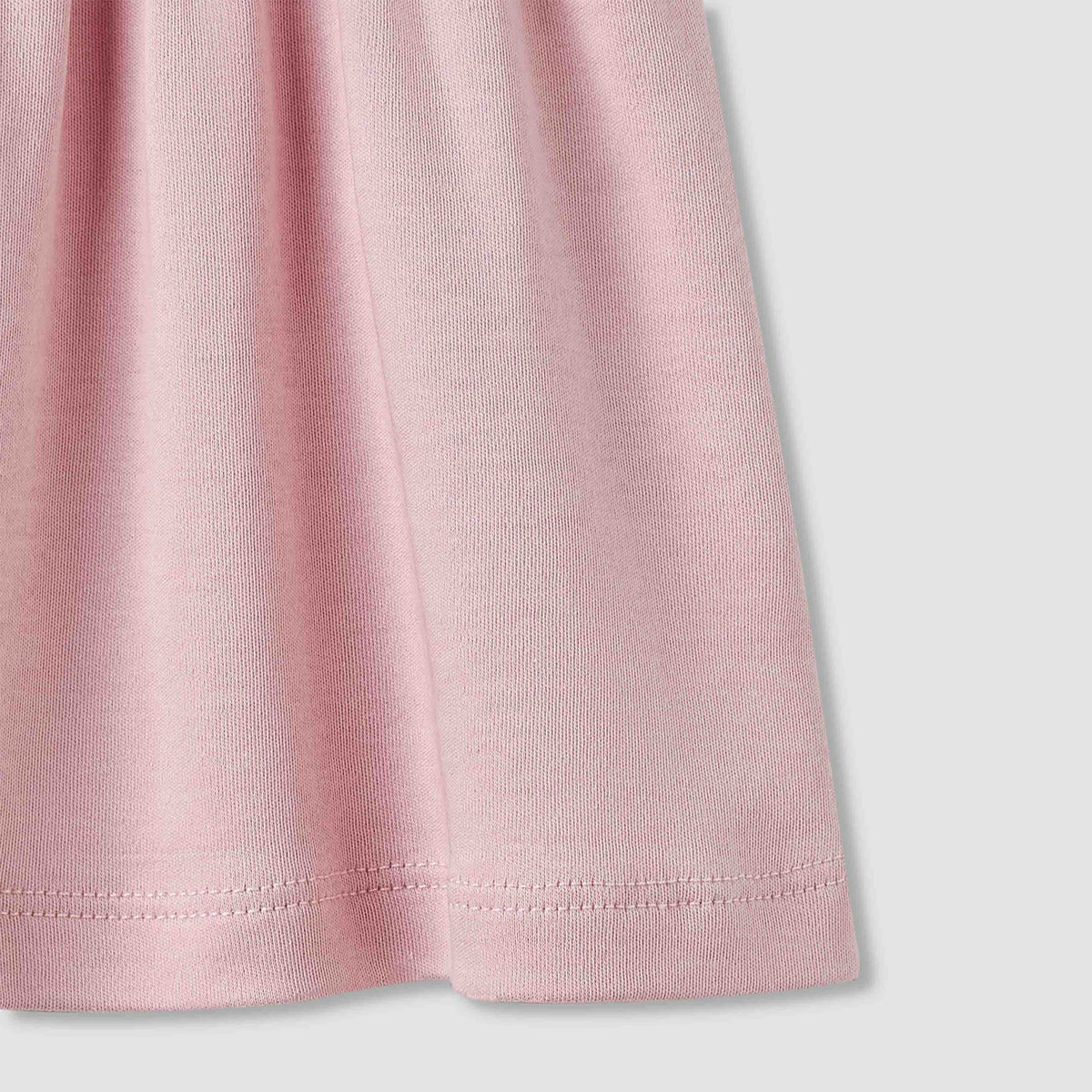 Giggles Girls A-line Dress with Smock Detail - Cotton - Short Sleeves - Peter Pan Collar
