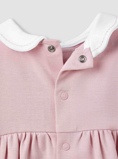Giggles Girls A-line Dress with Smock Detail - Cotton - Short Sleeves - Peter Pan Collar-baby-girls-clothing-dressesandjumpsuits-image-5